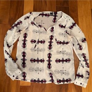 Cruel Girl Geometric Arrow Patterned Blouse